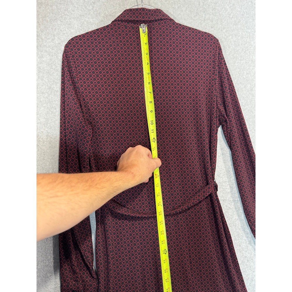Mossimo Belted Dress Black & Red Size 14‎ Long Sleeve Vintage - Picture 8 of 9